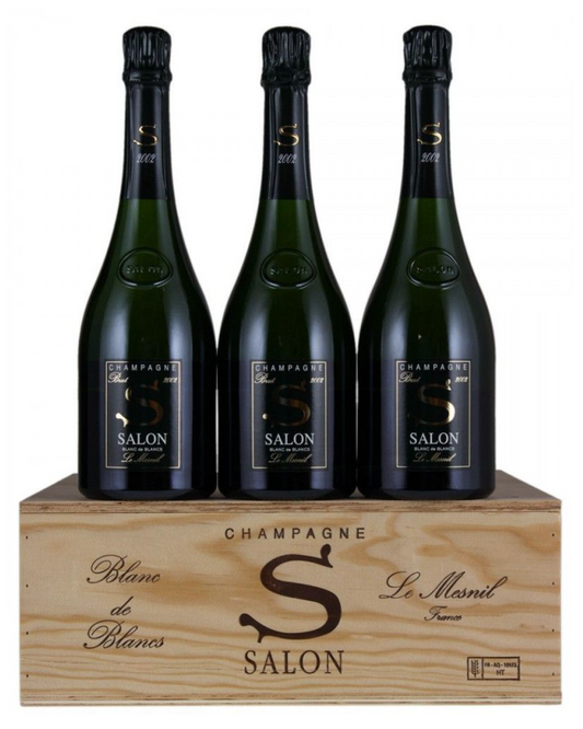 Champagne Salon Cuvée "S" 2002 (3 Flaschen in Original Holzkiste)